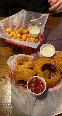 O rings and cheese curds