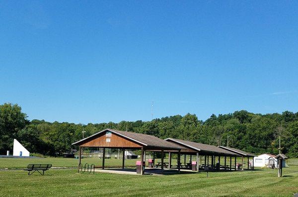 more shelters by the ballfields