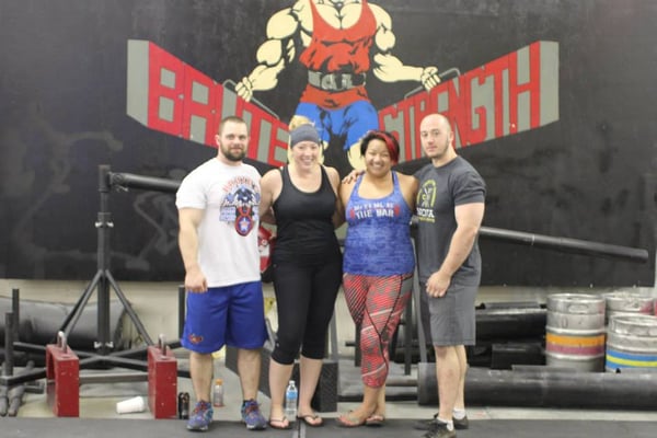 Team NOVA Strength & Conditioning Strongman team competing at Brute Strength