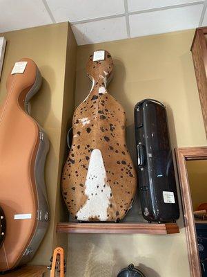 Cowhide cello case!