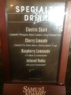 Specialty drinks