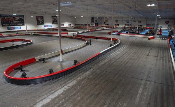 Rain or shine, any day is a good day for racing on our indoor kart track!