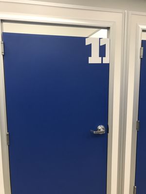 Fitting room door repaired for Gabriel Brothers