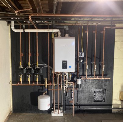 Navien combi boiler and water heater tankless install