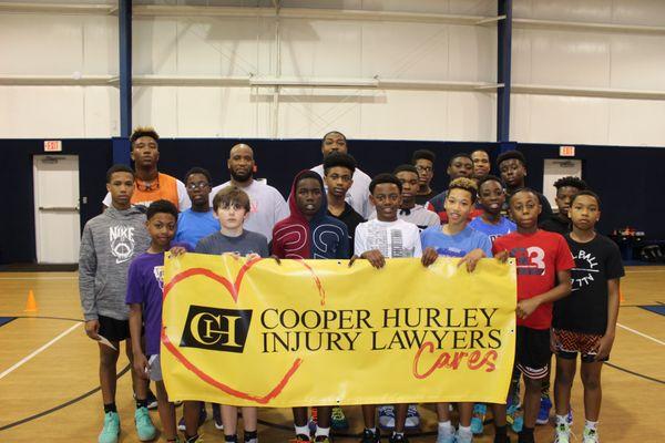 Through our Cooper Hurley injury Lawyers Cares program we donated to the Portsmouth based non-profit, Ground and Pound Athletics.