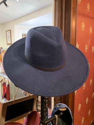 Flat wide brim hats