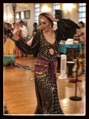 Belly dancer at the Creativity for Peace Event