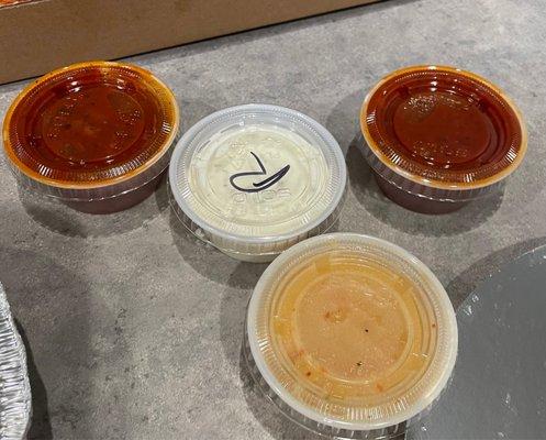 Love the sauces.