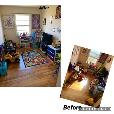 Playroom that need reorganizing