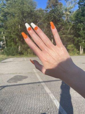 Pumpkin nails