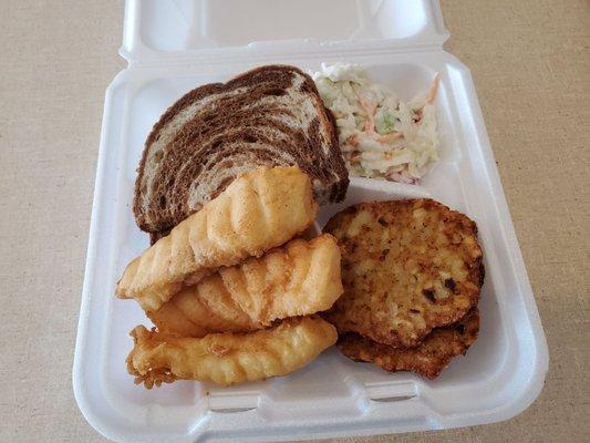 Cod Fry. Fish was a bit chewy at times, but decent fish fry and good value, overall.