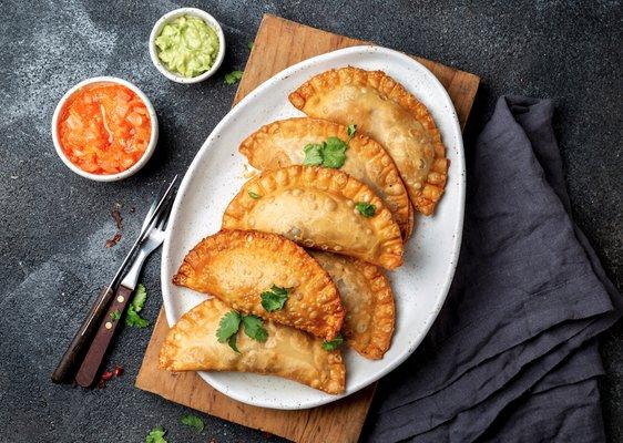 Mama's Empanadas options: The Original & The Beefy