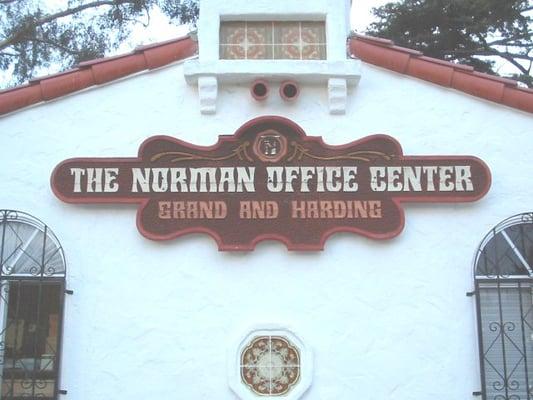 The Norman Insurance office center on the corner of Grand and Harding in Carlsbad, CA.