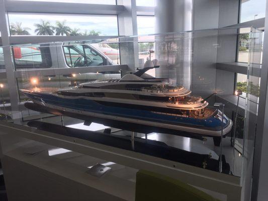 Model of a yacht