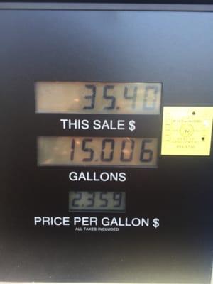 The math. The price displayed at the end of fueling your vehicle is not what they advertise on the sign.