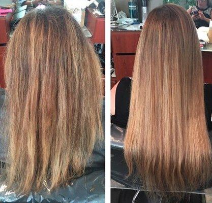 Before & After Dreamcatcher extensions