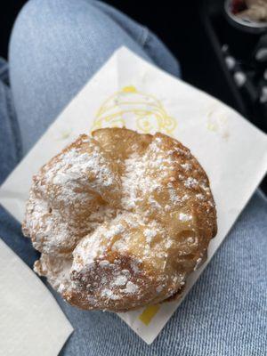 Plain cream puff with vanilla filling