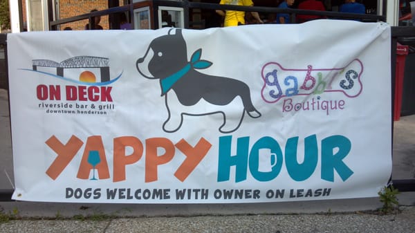 Our summer series called "Yappy Hour" was a huge success!