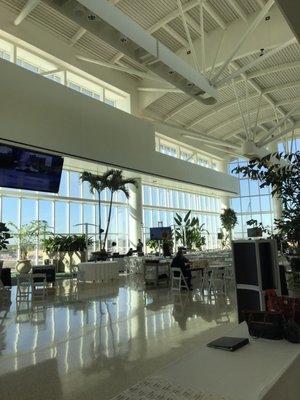 Inside Terminal C set up for an event