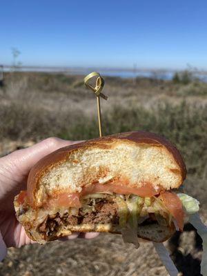 Yummy bun, grilled onions ...