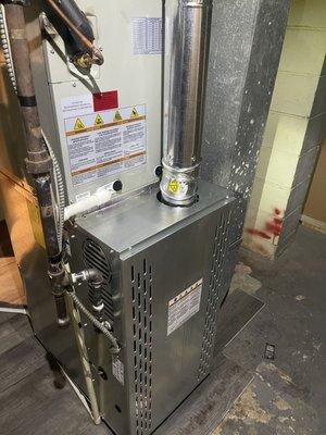 Gas furnace install