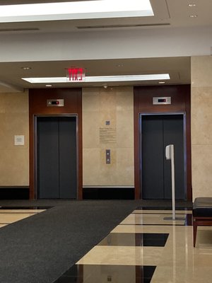 The elevators to the galleries.  Posted 03/19/22