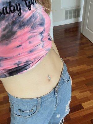 Navel piercing