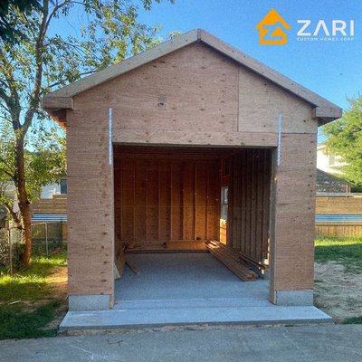 garage built in one day