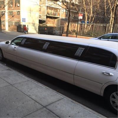 Platinum Limousine (631)981-3300 with a white stretch, we have access to white stretched if you prefer white