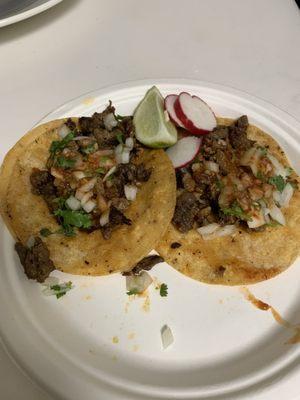 two asada tacos ~ $3