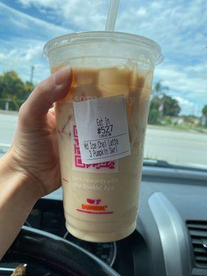 Iced Pumpkin Chai Latte