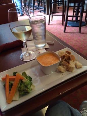 Pimento cheese fondue! Very yummy!