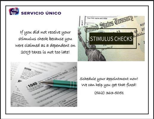 Claim your stimulus now! Ask me how!