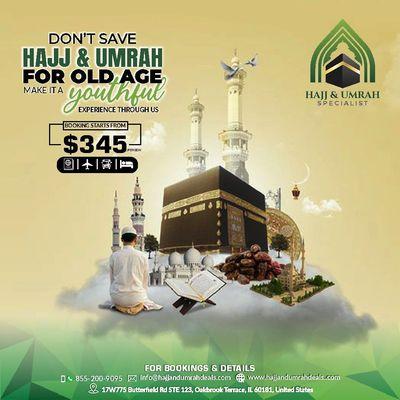 Hajj & Umrah Specialist is a reputable name in spiritual traveling services, certified by IATA & in direct compliance with Saudi Ministry of