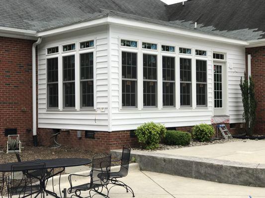 Custom home sunroom addition for homeowner in Rougemont North Carolina