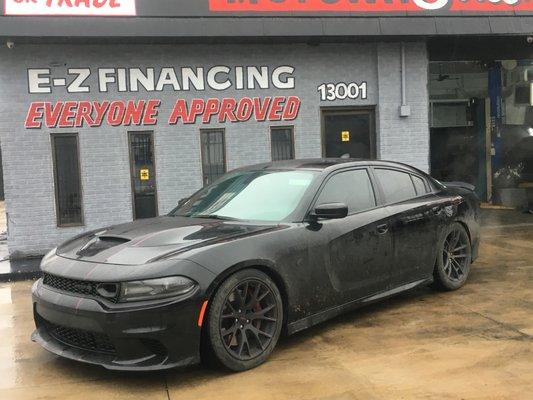 2019 Hellcat complete window tint 20% upfront 5% rears