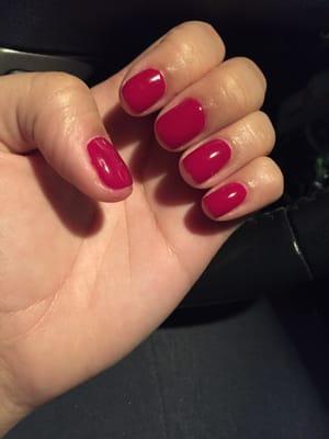 Perfect shellac manicure by Kelly