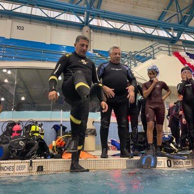 Training at the pool