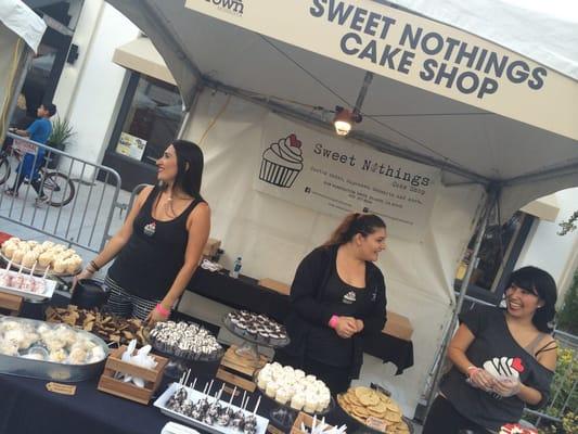 Sweet Nothings tasting booth.