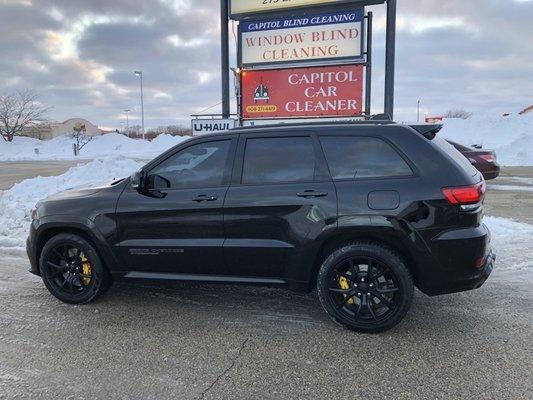 Spotless black Trackhawk in the winter post service. Thank you!!!