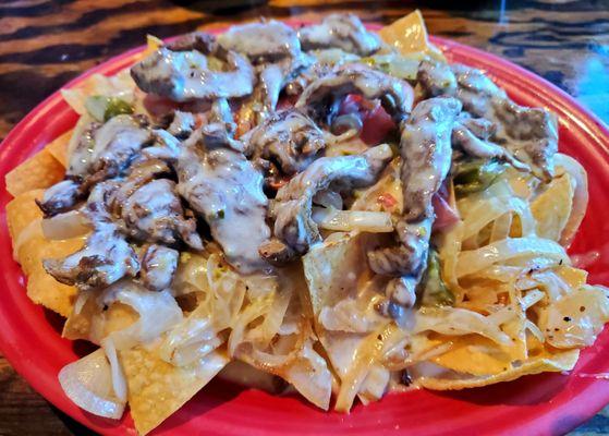 Steak Nachos Fajitas (Lunch Menu). They never cease to satisfy or amaze!