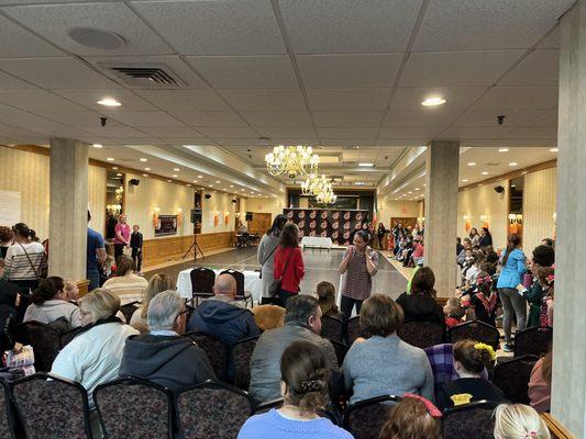 Inside the hall