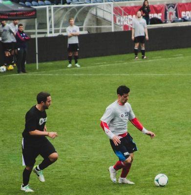 Coach BP Playing at Toyota Park