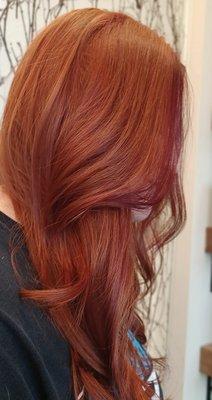 Deep Red Scarlet Hair