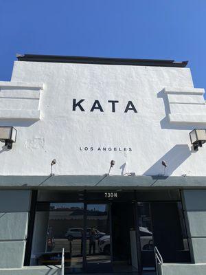 New sign for KATA martial arts academy on La Brea and Melrose!