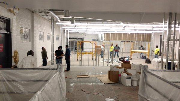 Santa Monica commercial job, from the beginning to the end. framing, electrical, data, drywall, painting