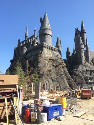 The Castle at Universal studios for the new Harry Potter land