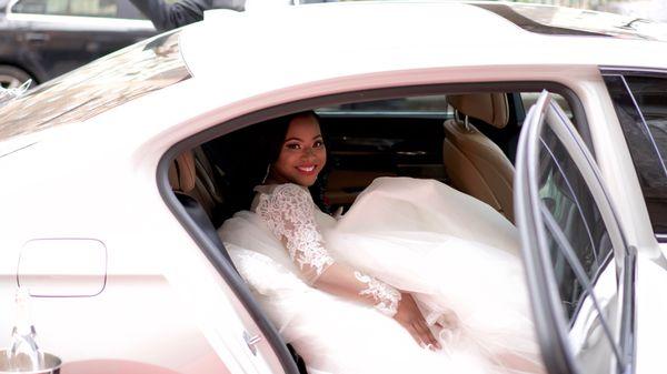 Chauffeuring a beautiful bride on her wedding! #yearendwedding