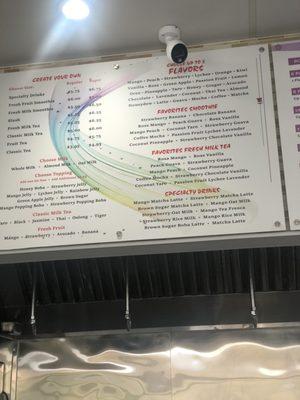 Old wings menu