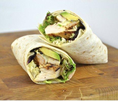 Chicken avocado wrap yummy